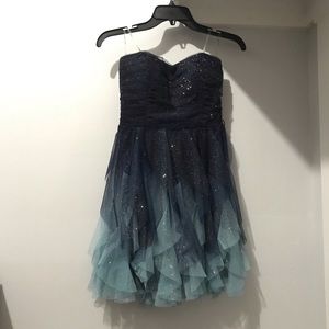 Teeze me size 5 strapless homecoming/prom dress